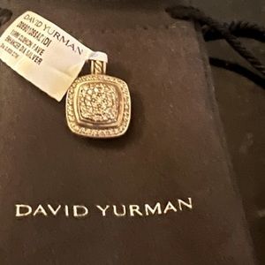 DAVID YURMAN- RARE *RARE *RARE!!!!! VINTAGE** Sterling Silver Diamond Pendant